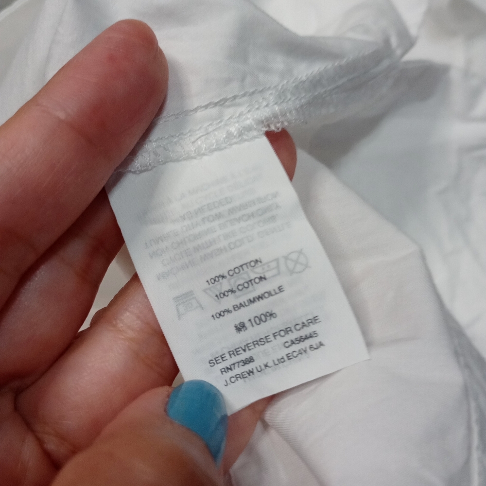 J.Crew Ruffle-Front Poplin Top - Picture 4 of 7